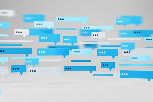 A picture of text boxes with three dots