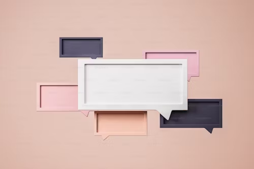 A picture of text boxes