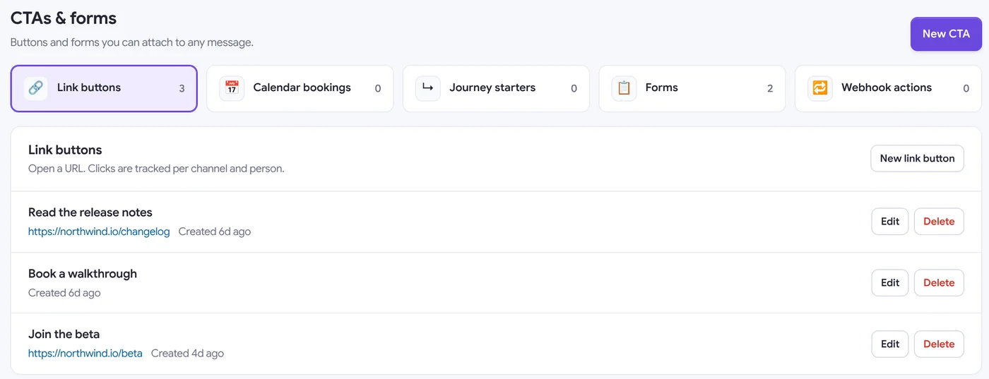 CTAs & forms library